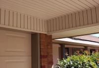 Interior light brown fascia over a garage